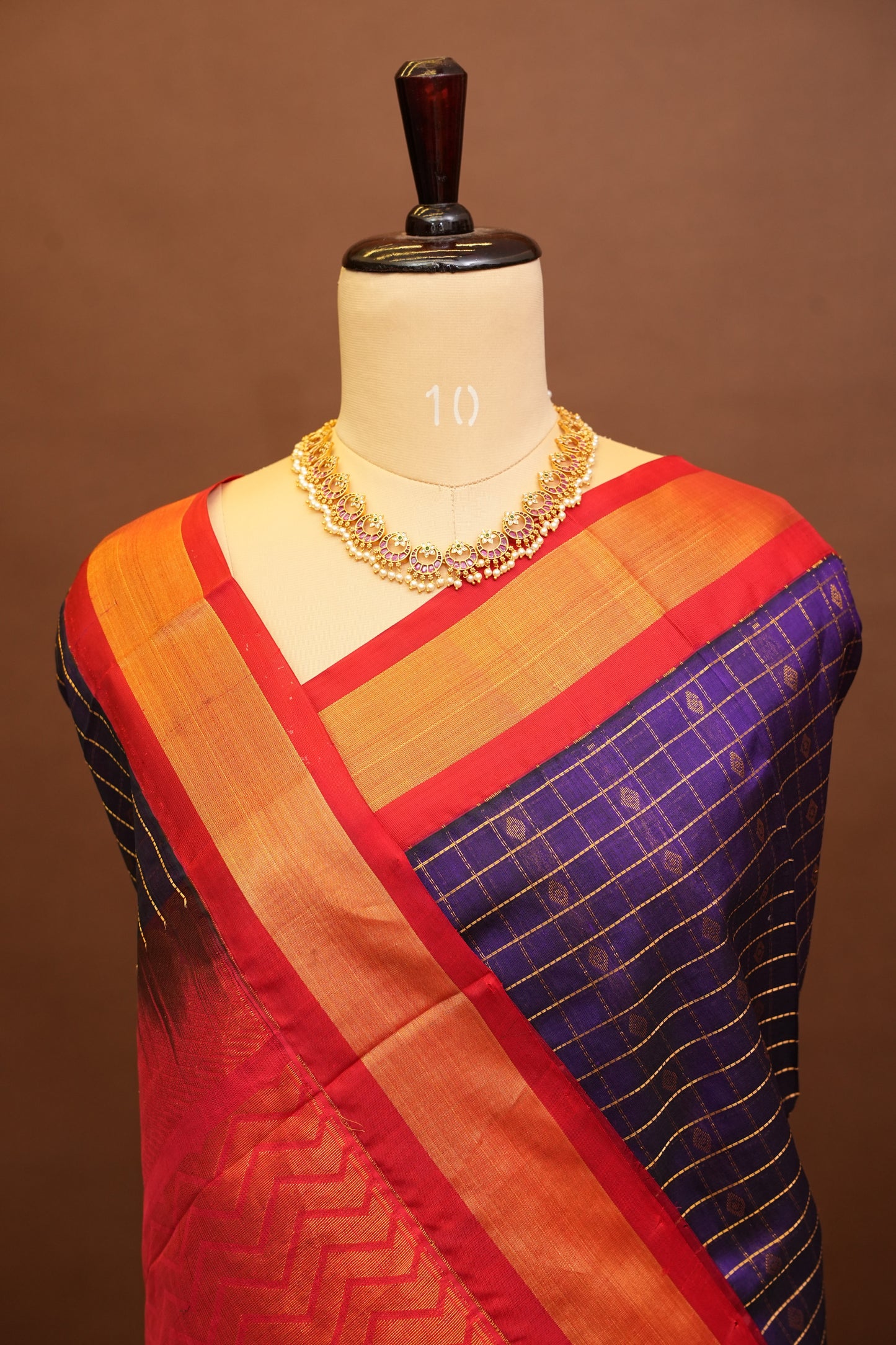 Pure Kuppadam Saree - Deep Purple