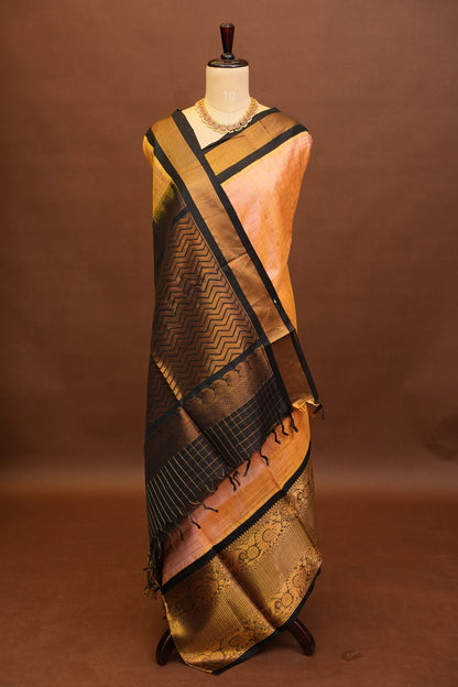 Pure Kuppadam Saree - Baby Pink