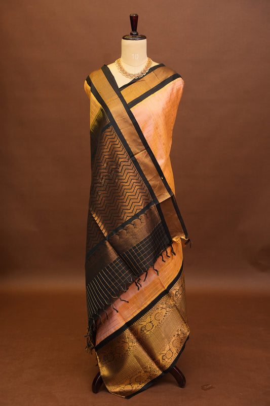 Pure Kuppadam Saree - Baby Pink