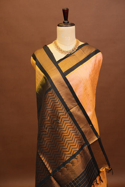 Pure Kuppadam Saree - Baby Pink