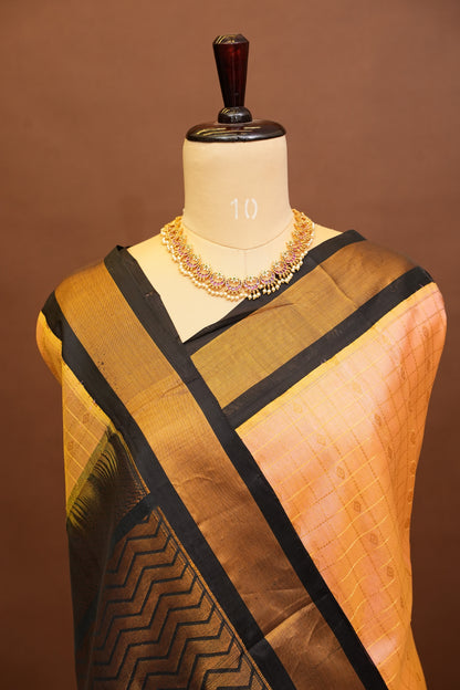 Pure Kuppadam Saree - Baby Pink