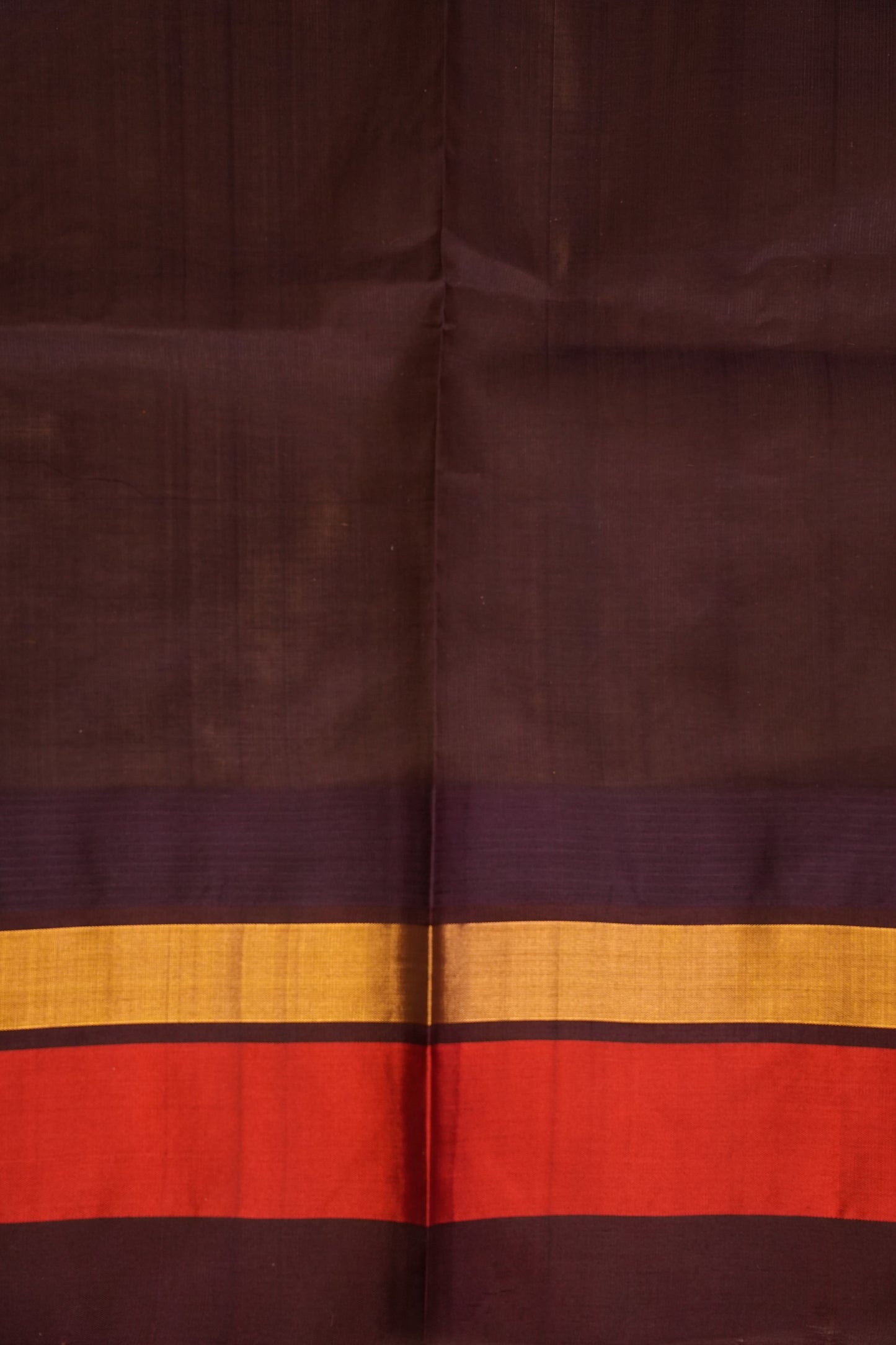 Pure Kuppadam Korvai Pattu Saree-Soft Beige & Coffee