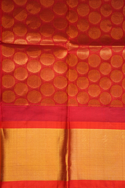 Pure Kuppadam Korvai Pattu Saree-Black & Red