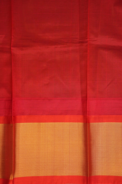 Pure Kuppadam Korvai Pattu Saree-Black & Red