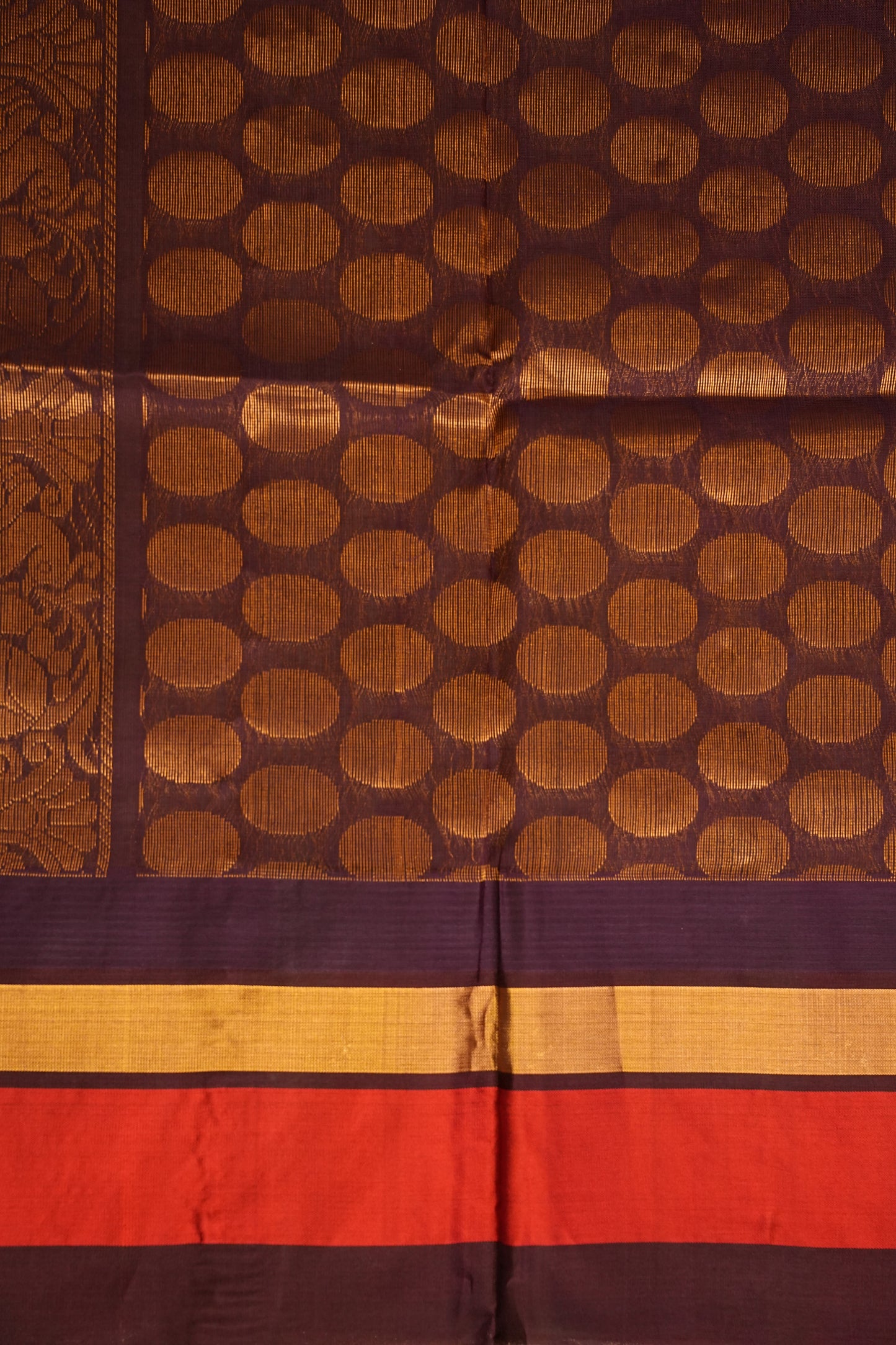 Pure Kuppadam Korvai Pattu Saree-Soft Yellow & Black