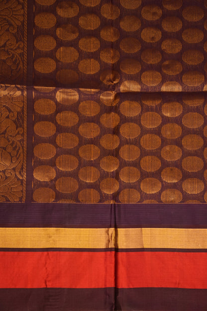 Pure Kuppadam Korvai Pattu Saree-Soft Yellow & Black
