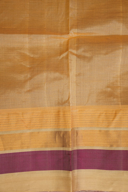 Pure Kuppadam Korvai Pattu Saree-Wine & Ivory