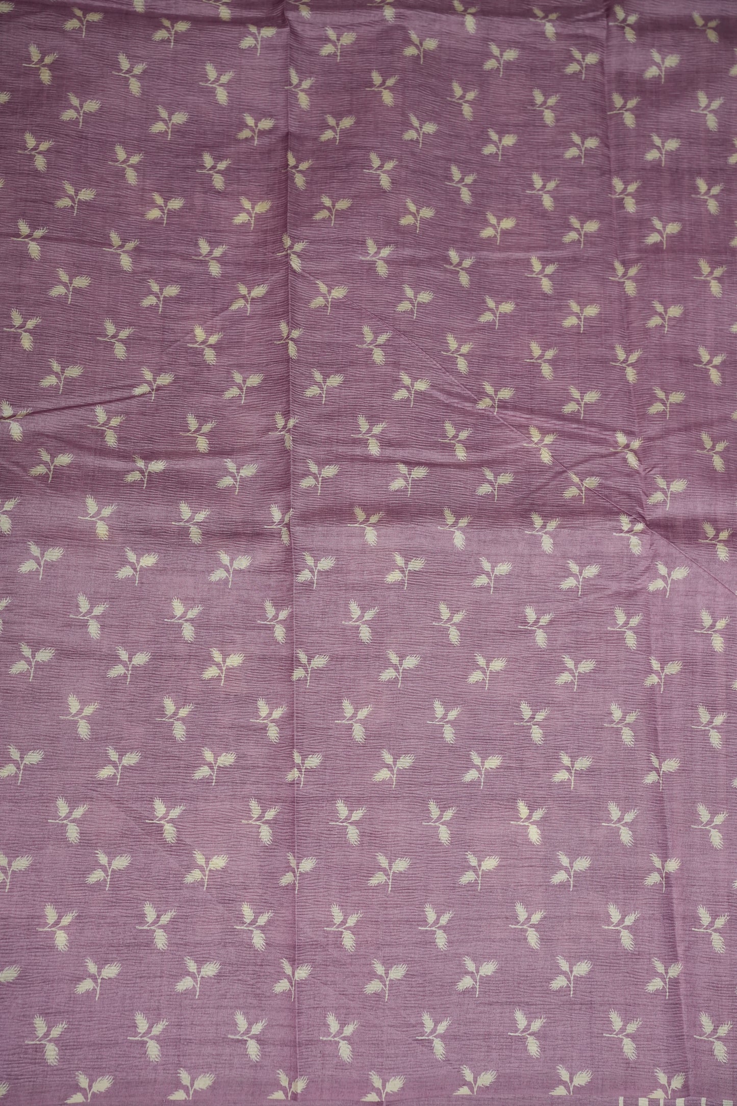 Semi Raw Silk Saree – Lavender Bloom Elegance