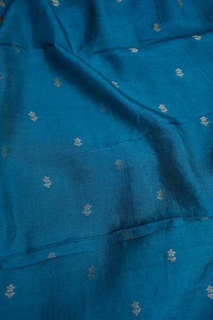 Kashmiri Pashmina Story Telling Saree - Blue & Pink