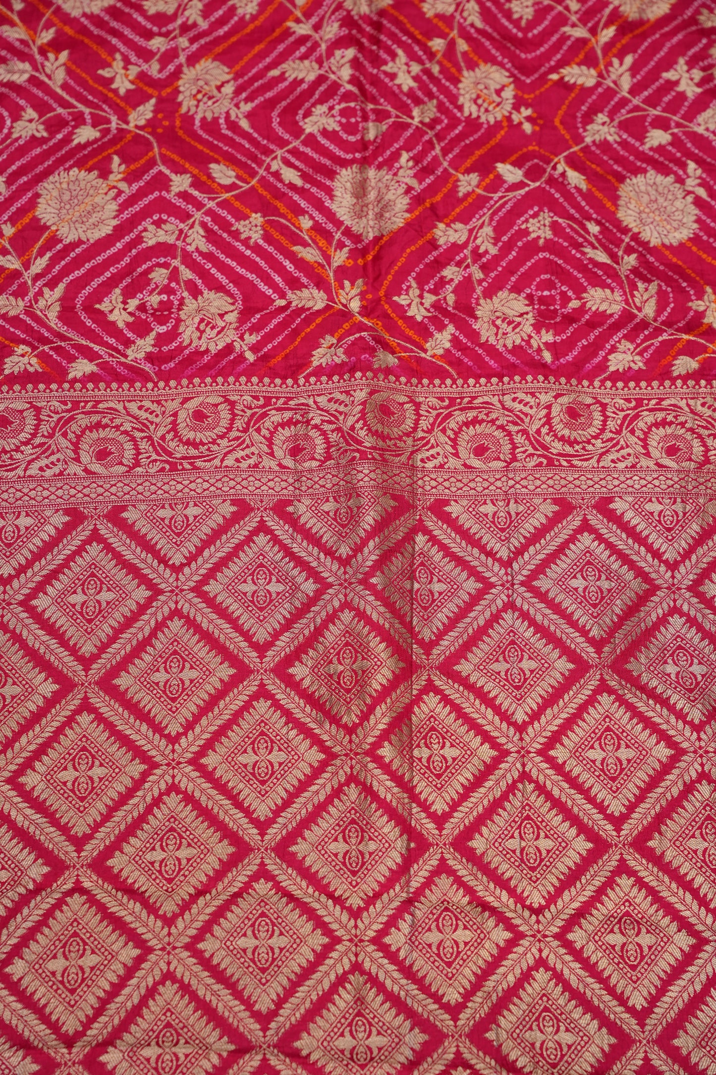 Kashmiri Pashmina Story Telling Saree - Pink