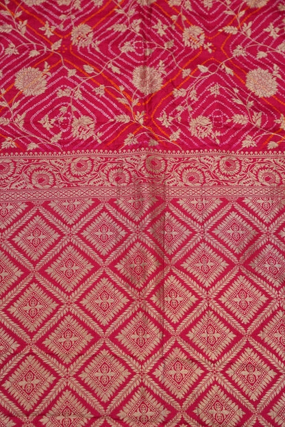 Kashmiri Pashmina Story Telling Saree - Pink