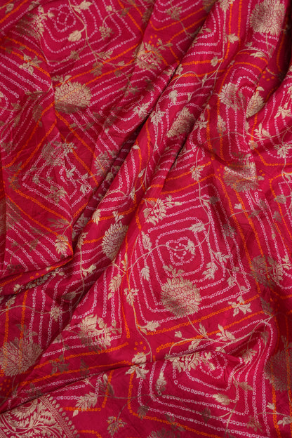 Kashmiri Pashmina Story Telling Saree - Pink