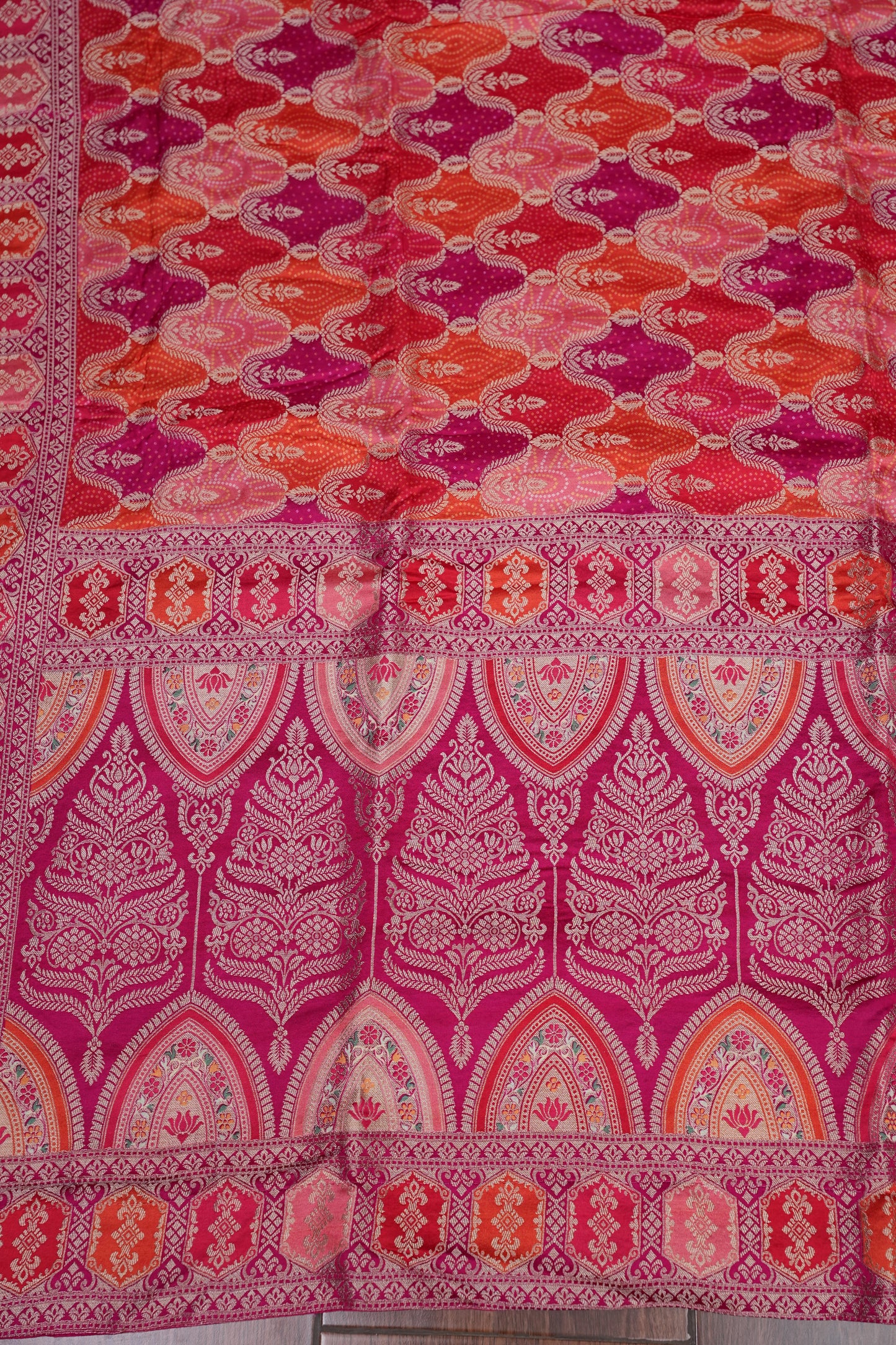 Kashmiri Pashmina Story Telling Saree - Multicolored