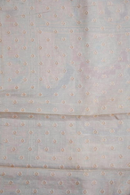 Kashmiri Pashmina Story Telling Saree - Ivory