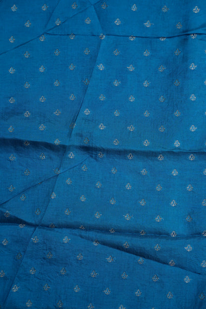 Kashmiri Pashmina Story Telling Saree - Blue