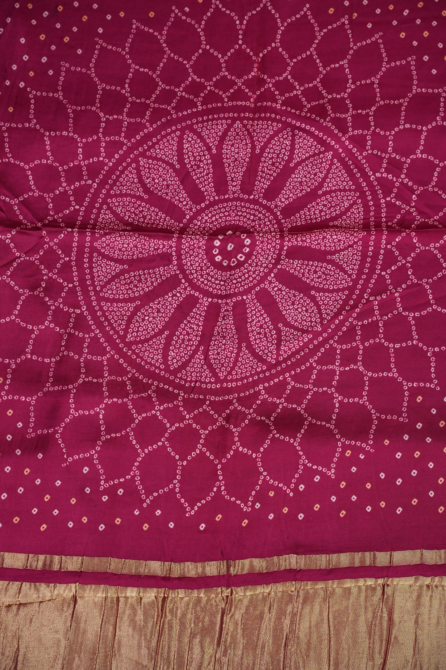 Bandhini Garchola Modal Silk Saree - Pink & PInk