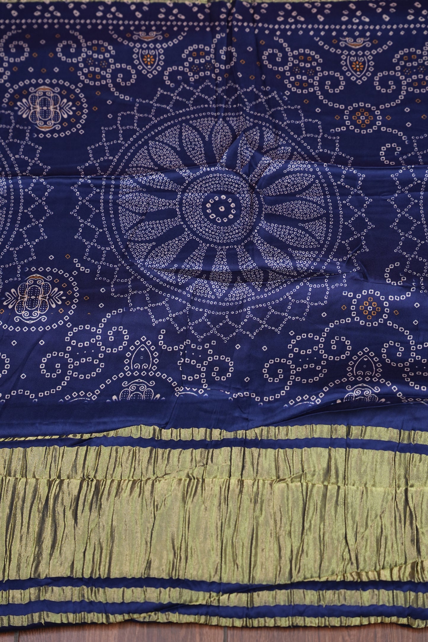 Bandhini Garchola Modal Silk Saree - Pink & Blue