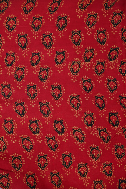 Bandhini Garchola Modal Silk Saree - Classic Red
