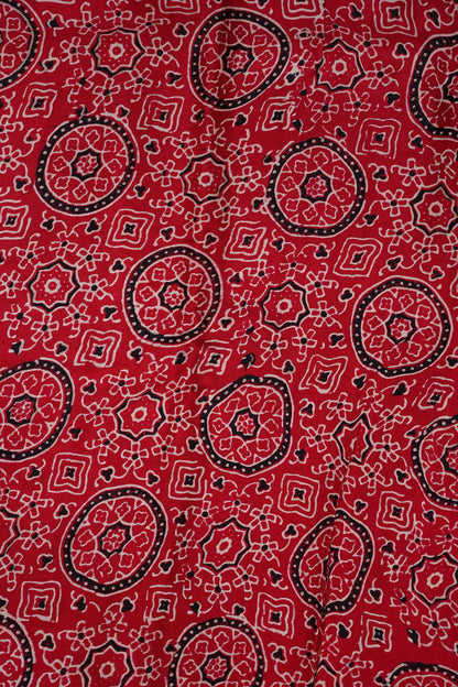 Bandhini Garchola Modal Silk Saree - Bright Red