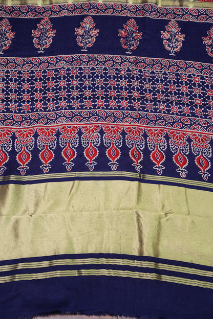 Bandhini Garchola Modal Silk Saree - Navy Blue