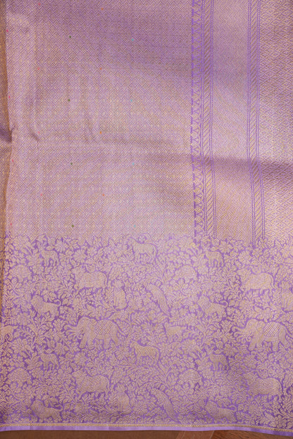 Shikargah Soft Banarasi Silk Saree–Lavender