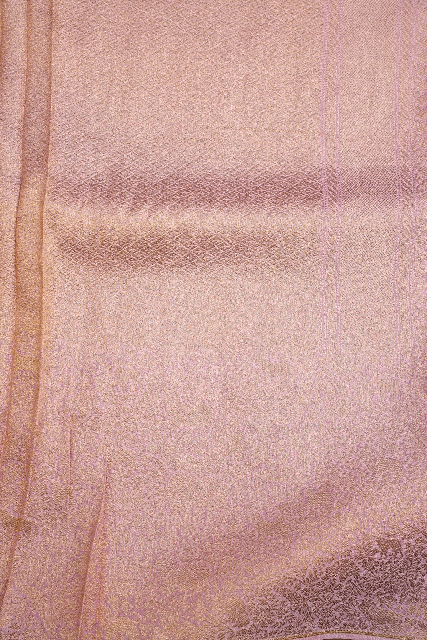 Shikargah Soft Banarasi Silk Saree–Light Pink