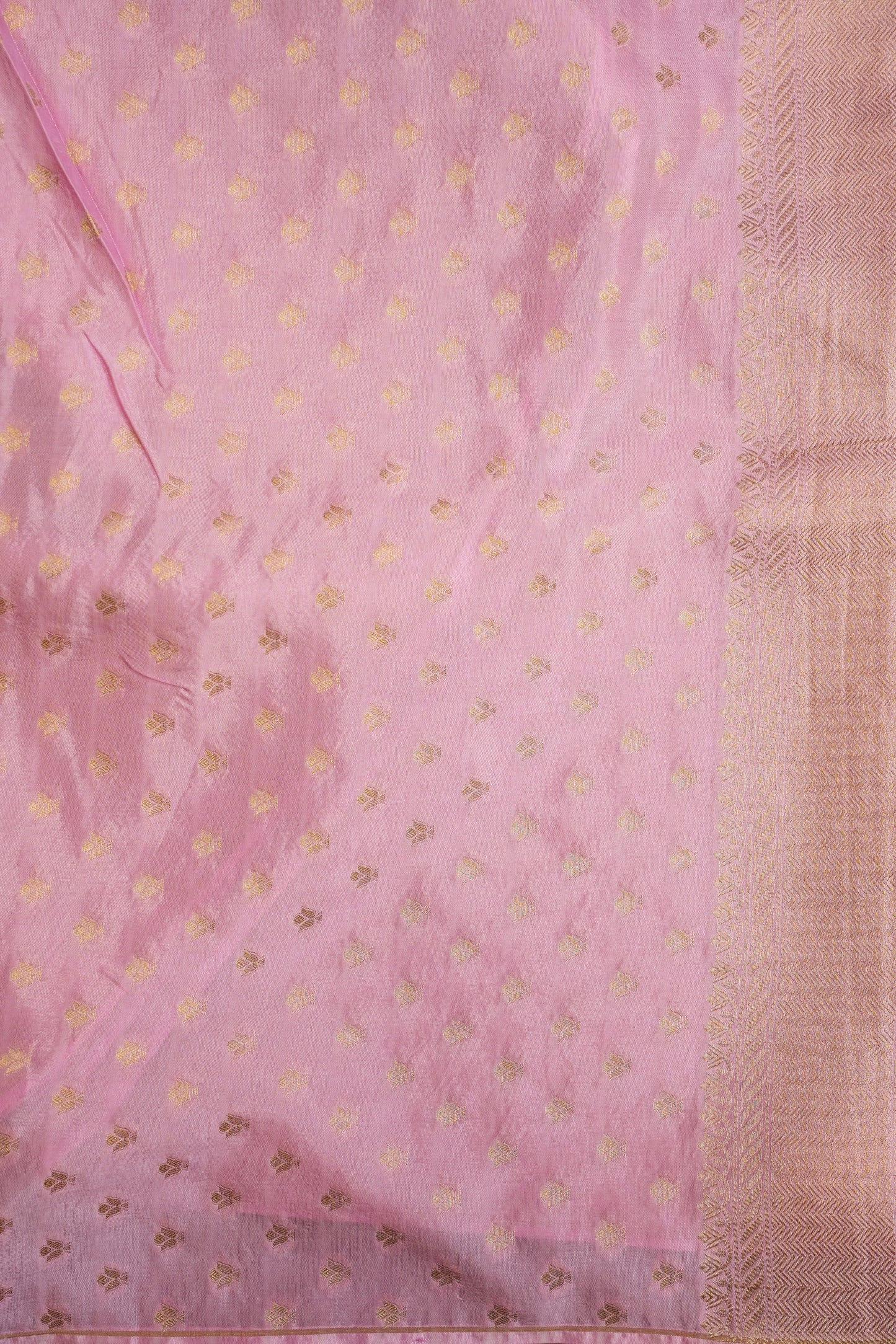 Shikargah Soft Banarasi Silk Saree–Light Pink
