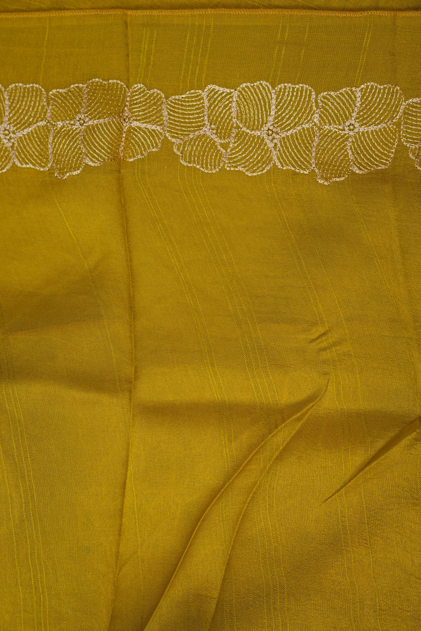 Tussar Banarasi Raw Silk Saree with Floral Zari Butta Weaving – Soft Yellow