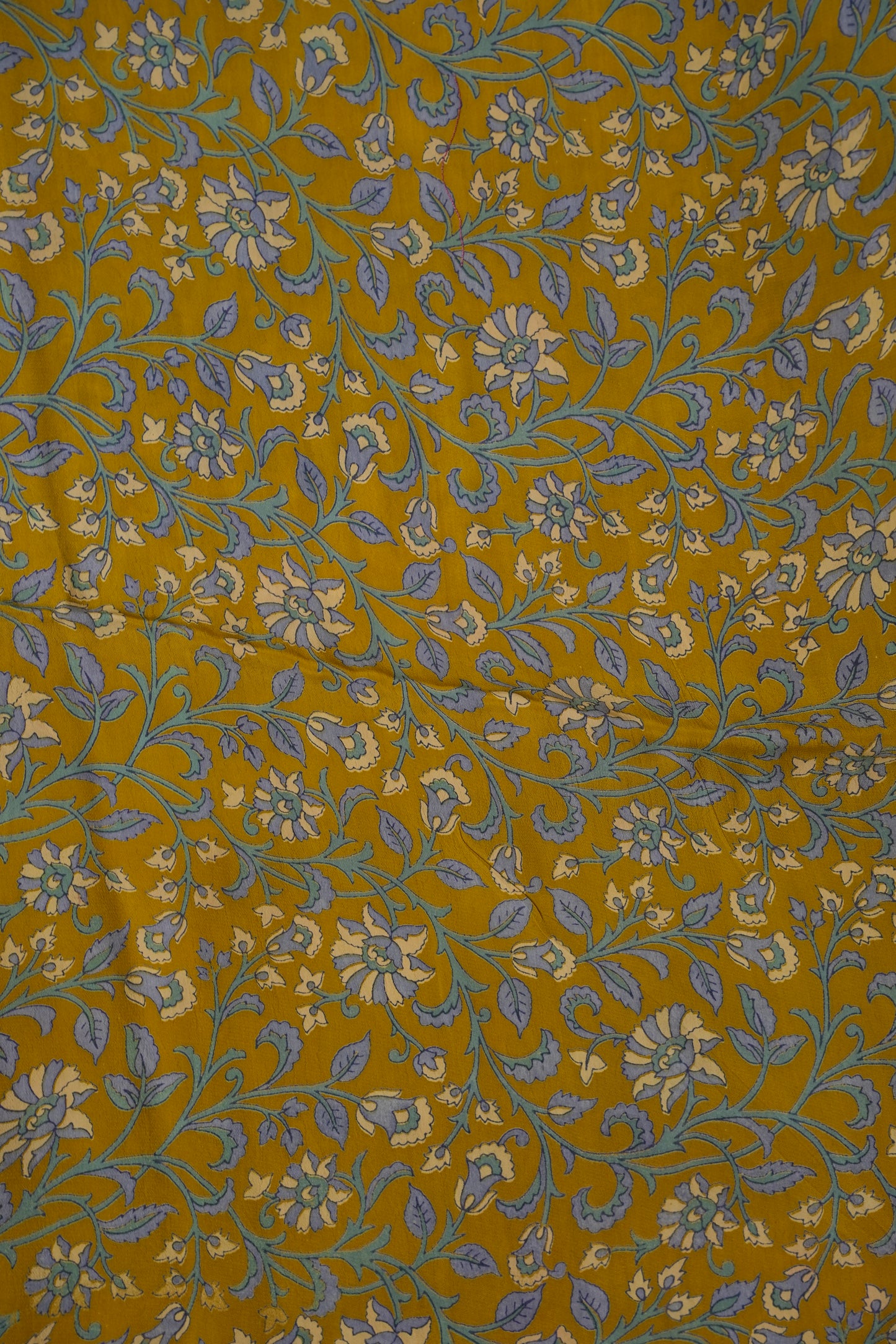 Crepe Silk Saree with Digital Kalamkari - Yellow