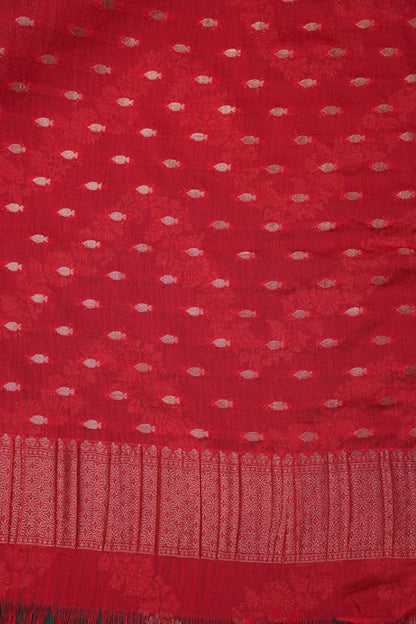 Georgette Silk Banarasi Saree - Emerald Green