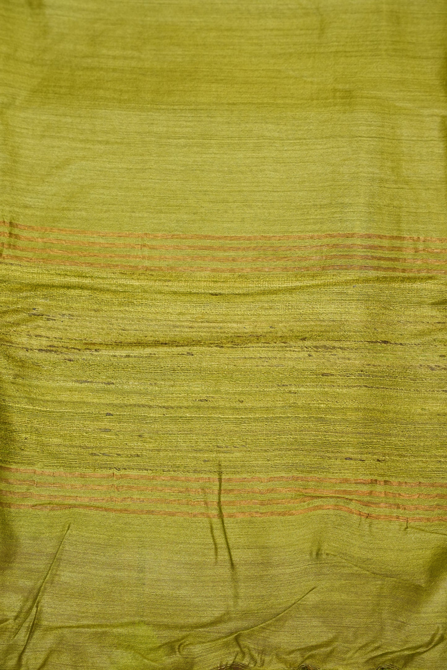 Plain Pure Tussar Silk Saree - Green