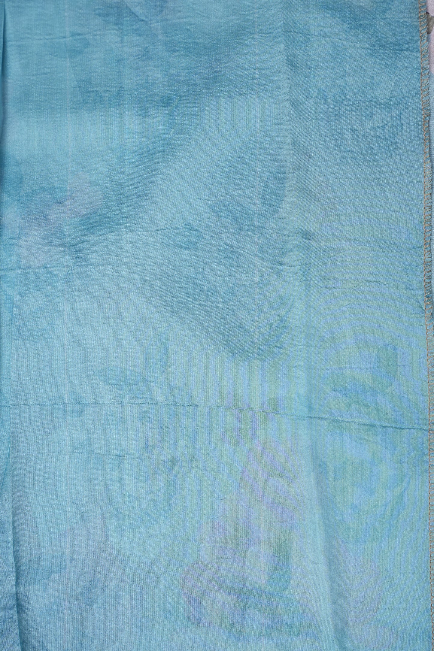 Powder Blue Kalamkari Tussar Silk Saree with Floral Digital Print