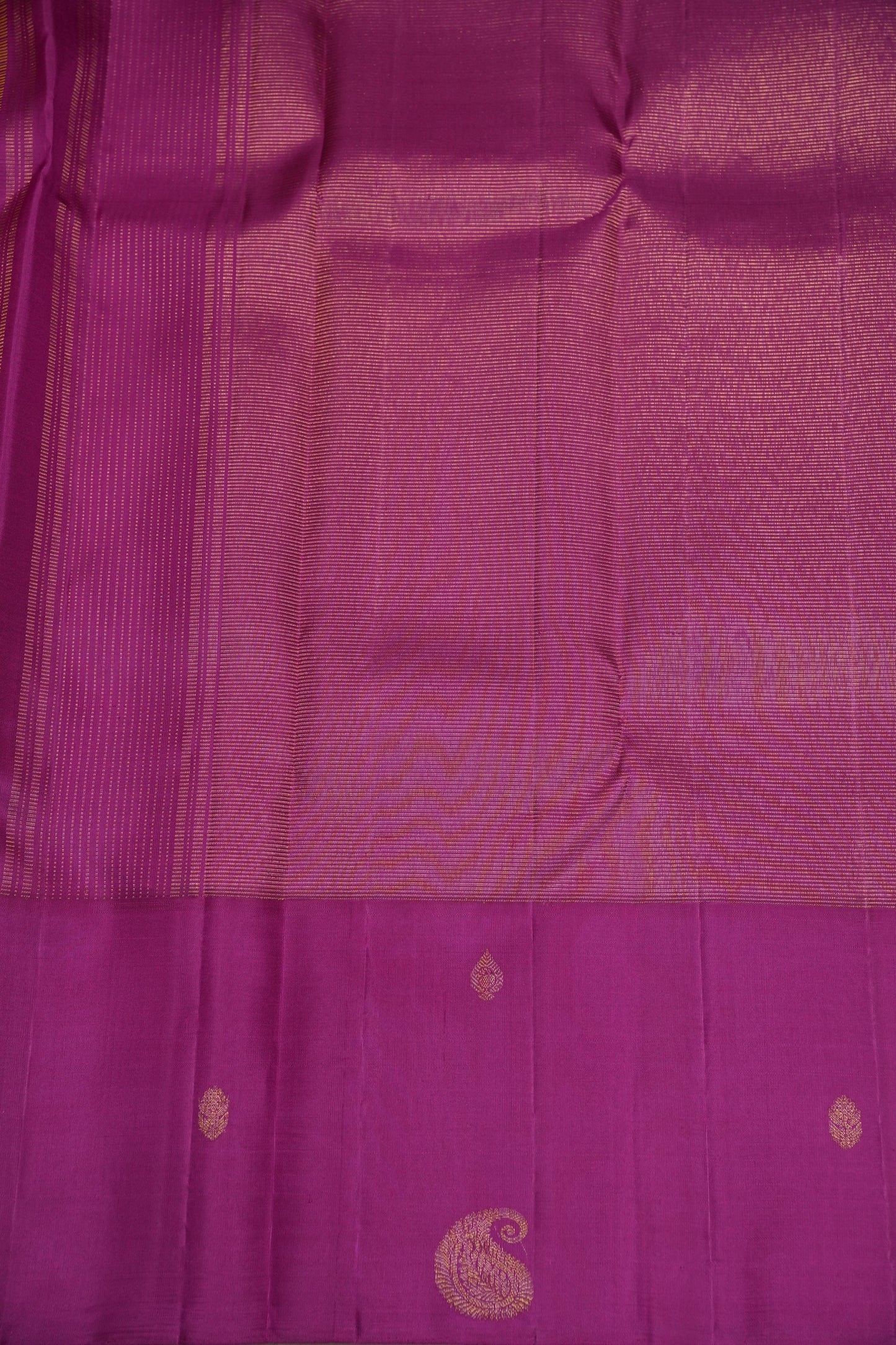 Mustard Yellow & Magenta Pure Kanchipuram Silk Saree | Silk Mark Certified
