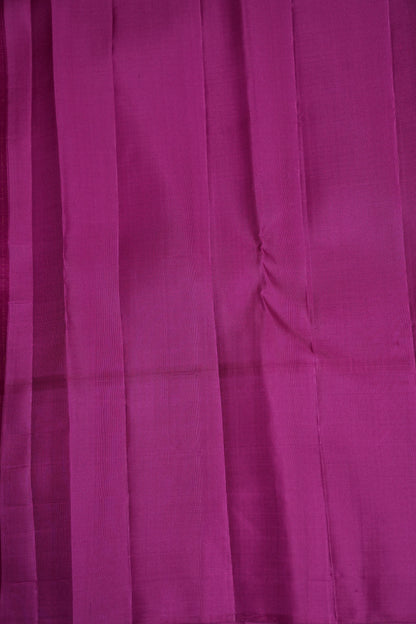 Mustard Yellow & Magenta Pure Kanchipuram Silk Saree | Silk Mark Certified