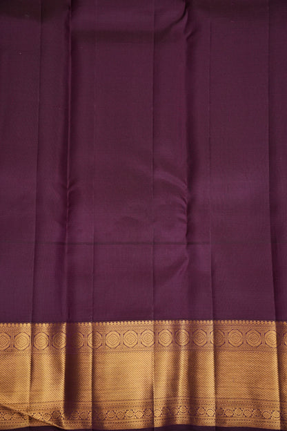 Lavender & Deep Violet Pure Kanchipuram Silk Saree | Silk Mark Certified