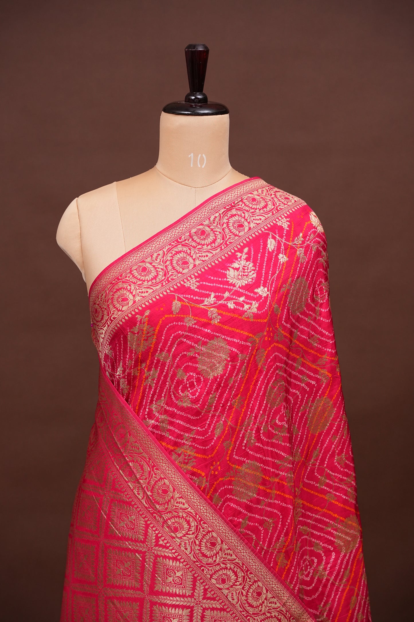 Kashmiri Pashmina Story Telling Saree - Pink