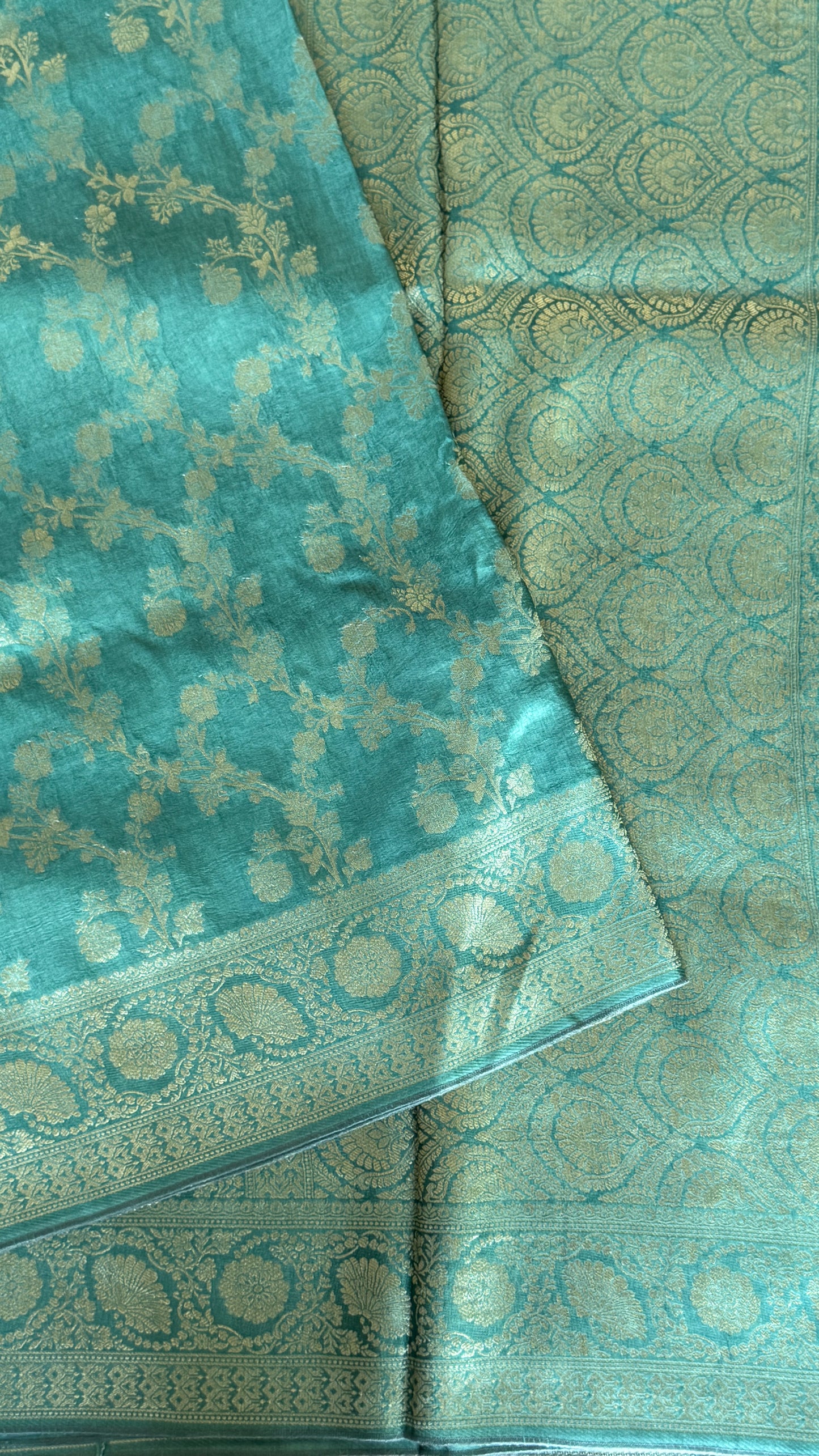 Munga Silk Banarasi Sarees - Aqua Blue