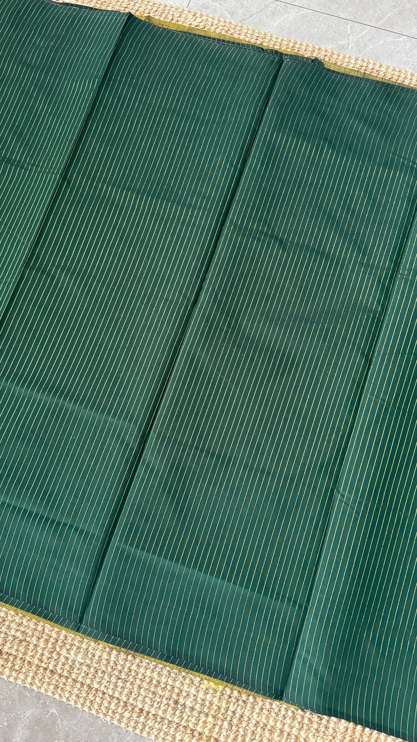 Pure Hand-woven Cotton Silk Saree - Green