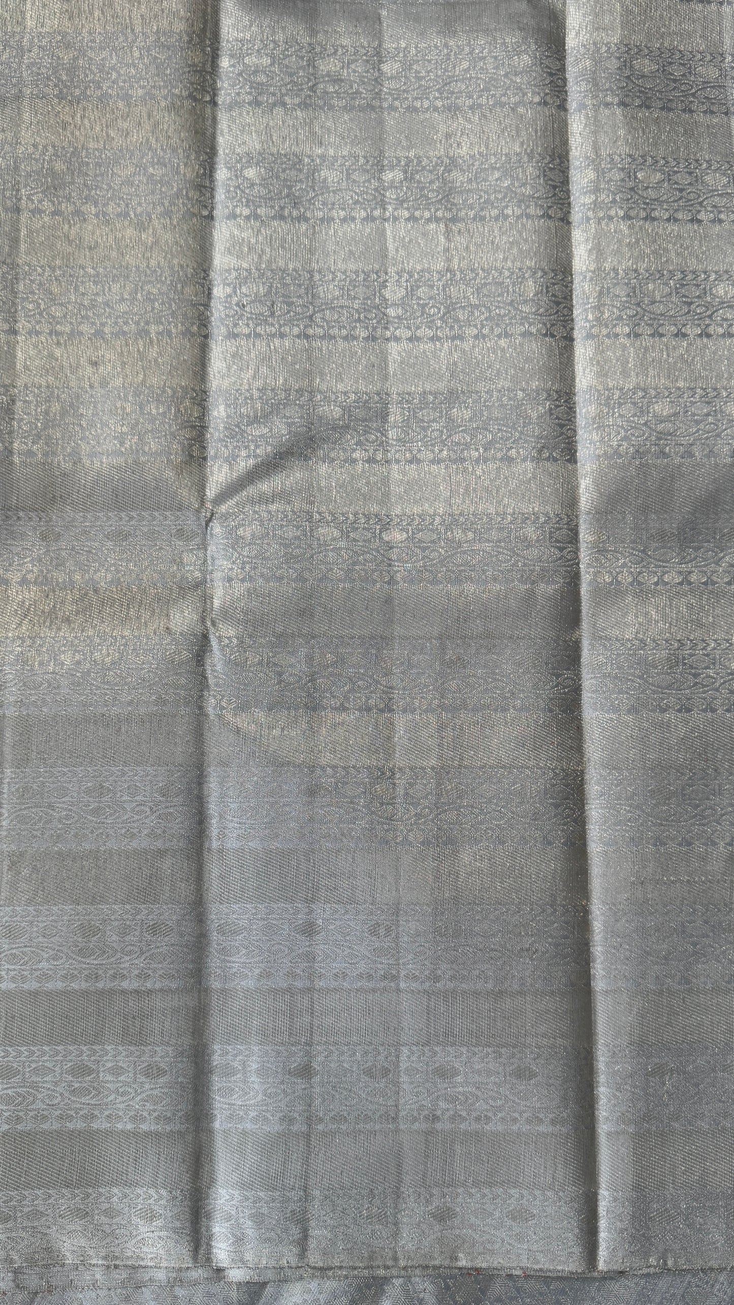 Pure Kanchivaram Silk Saree – Silver Grey
