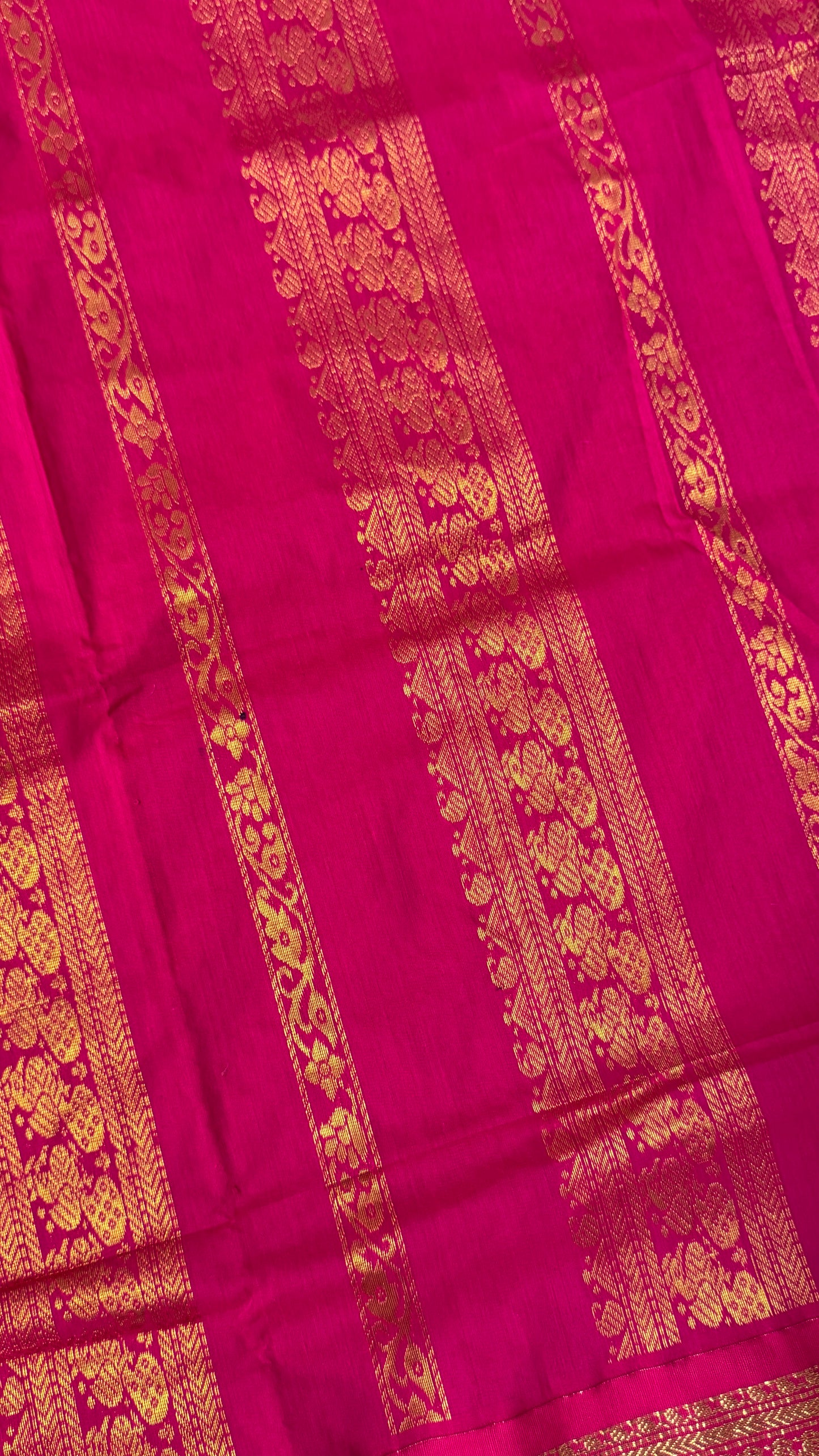 Pure Hand-Woven Cotton Silk Saree - Baby Pink