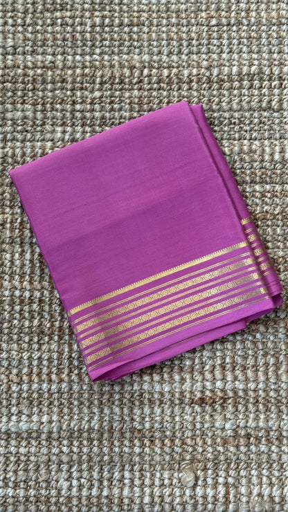 Pure Mysore Crepe Silk Sarees - Onion Pink