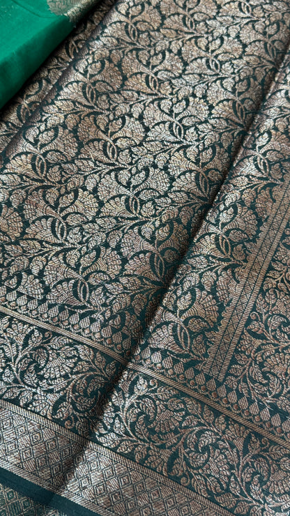 Pure Chanderi Cotton Saree – Antique Borders