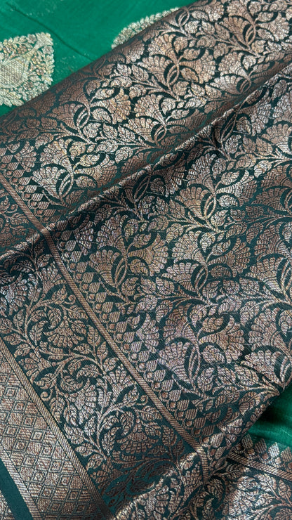 Pure Chanderi Cotton Saree – Antique Borders