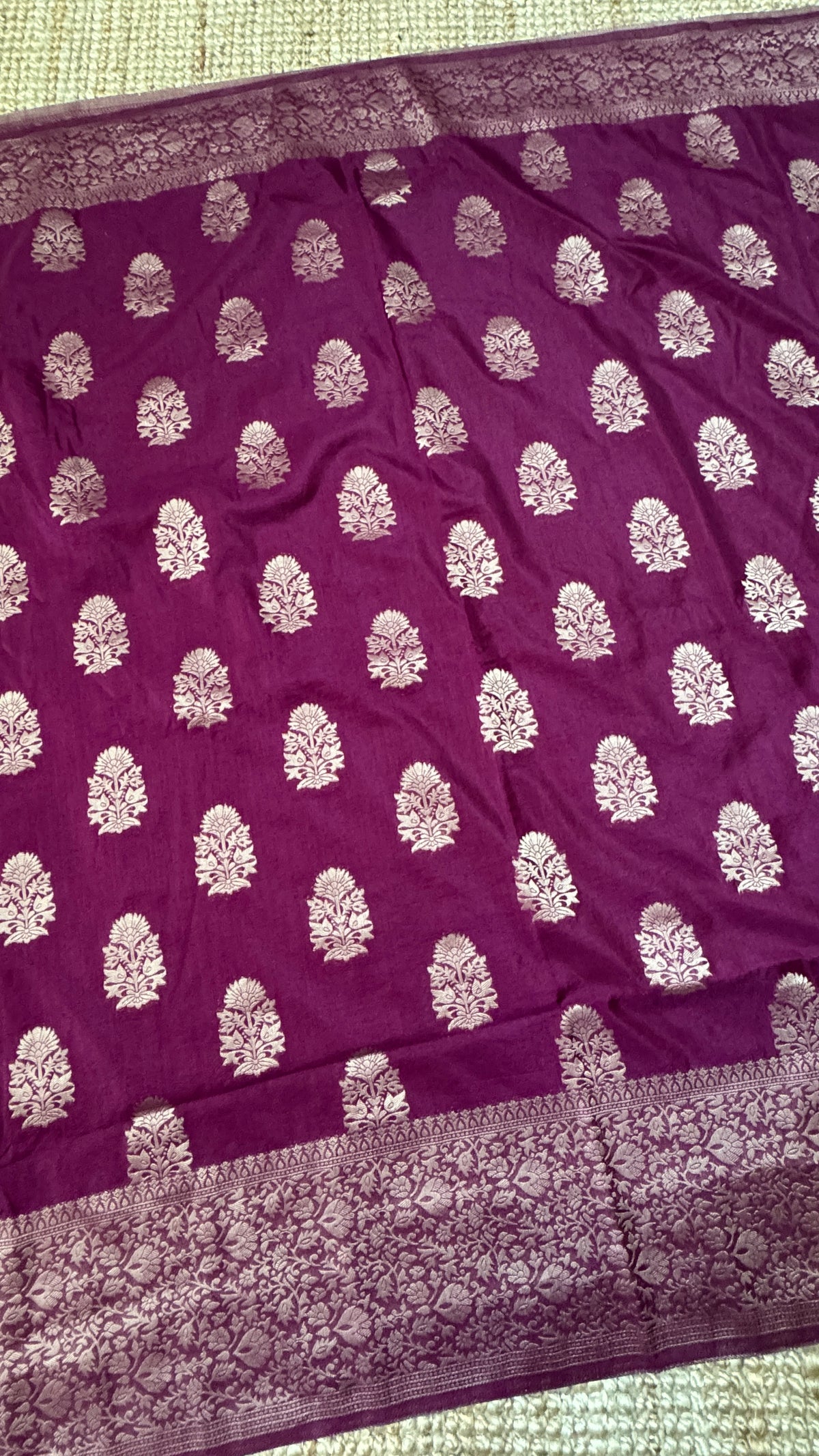 CLEARANCE - Georgette crepe silk - Maroon