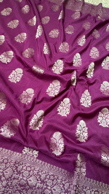 CLEARANCE - Georgette crepe silk - Maroon