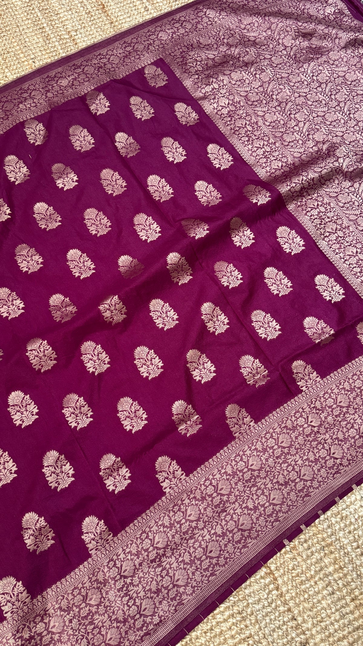 CLEARANCE - Georgette crepe silk - Maroon