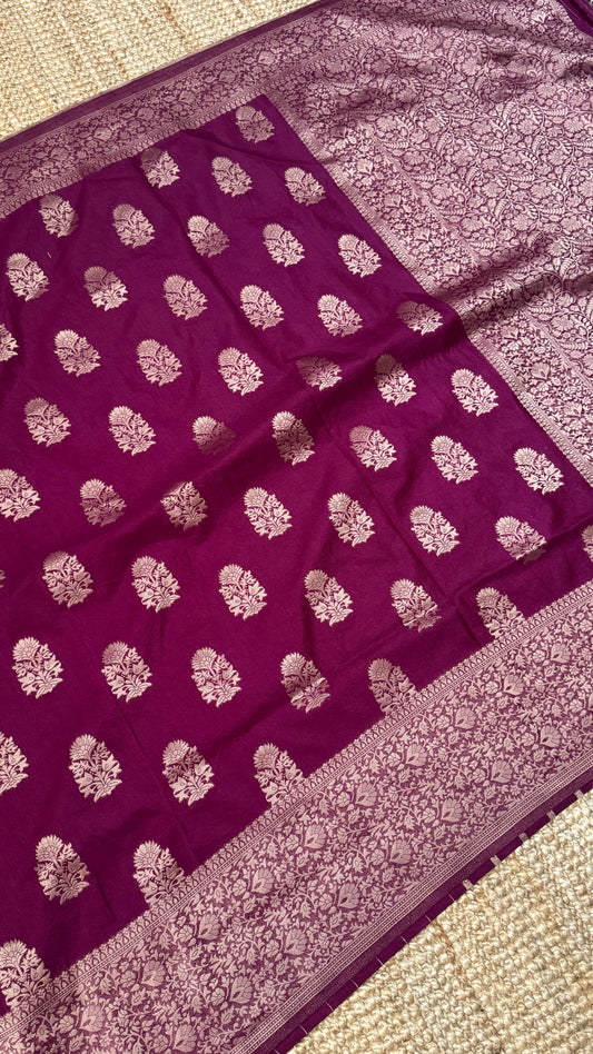 CLEARANCE - Georgette crepe silk - Maroon