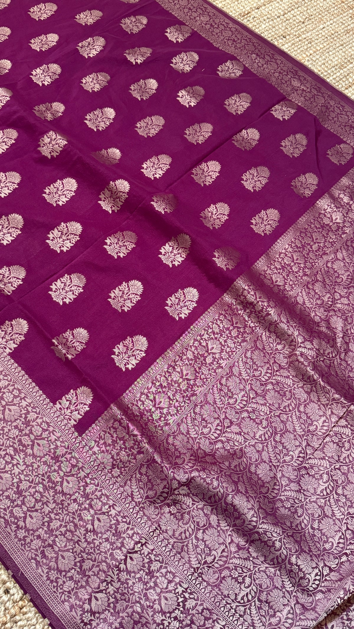 CLEARANCE - Georgette crepe silk - Maroon