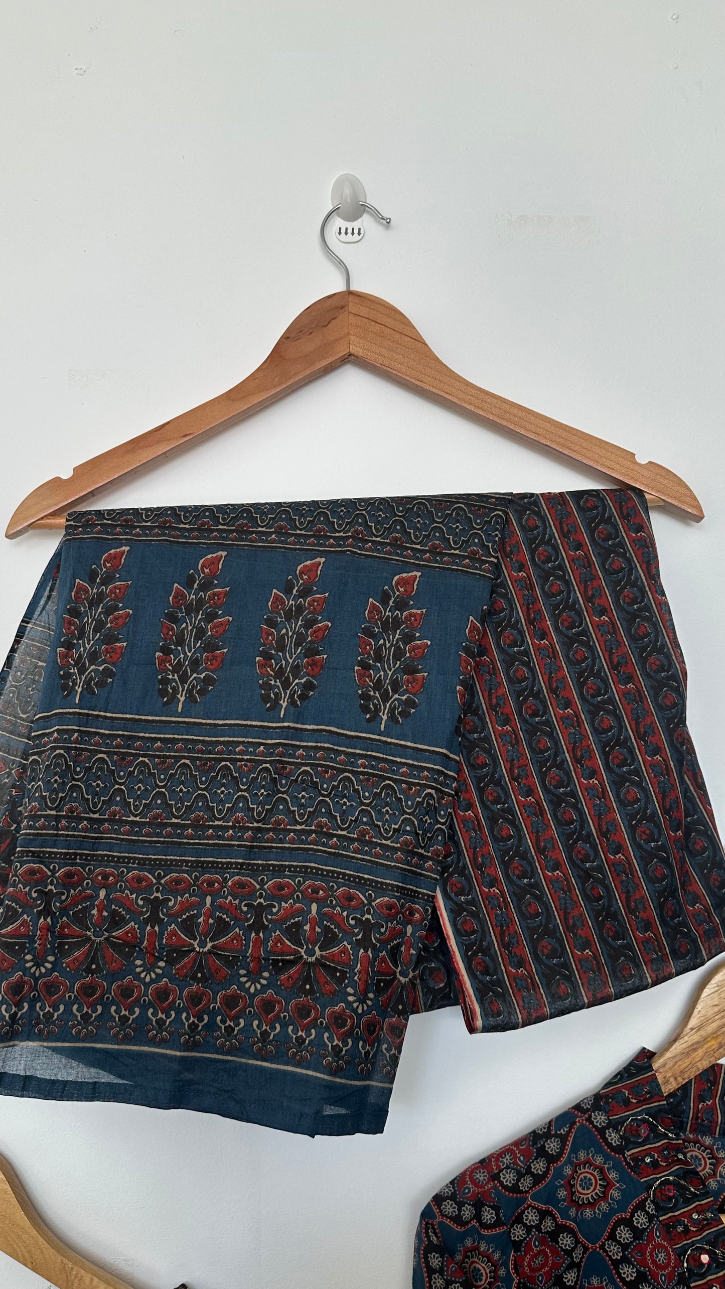 Pure Cotton Salwar Suit - Full Set - Denim Dark Blue