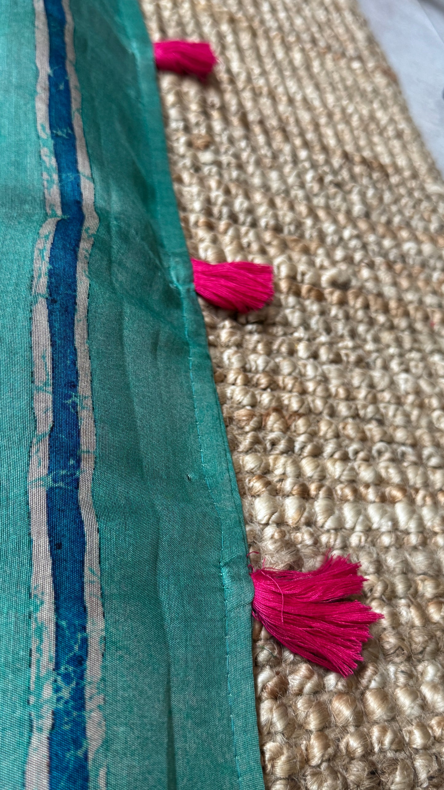 Pure Chanderi Cotton Silk Saree – Digital Batik Floral Print